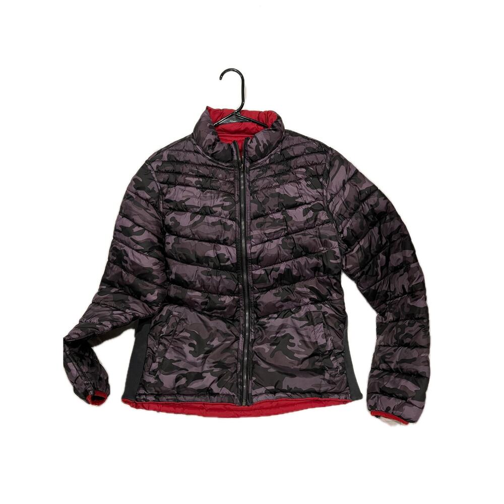 Brown Black Camo Crushable Packable Light Jacket Mens S